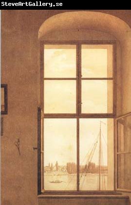 Caspar David Friedrich View of the Artist's Studio Right Window (mk10)